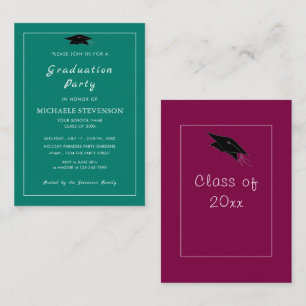 Choose Your Colours Graduation Invitations Example