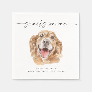 CHOOSE YOUR DOG Personalized Dog Wedding Napkin