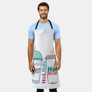 Choose your favourite Christmas drink Apron