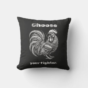 Choose Your Fighter – Demon Rooster. Cushion