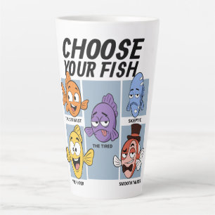 Choose Your Fish Funny Fish Latte Mug