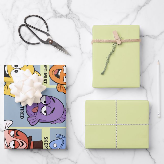 Choose Your Fish Funny Fish Wrapping Paper Sheet (Front)