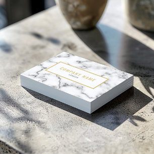 Choose your marble effect, gold business card