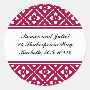 Choose Your Own Colour! Address Label with Lotus