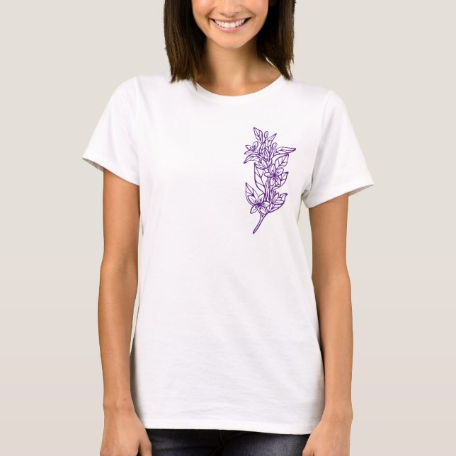 Choose Your Own Colour Flowers  - Women's Tee (Front)