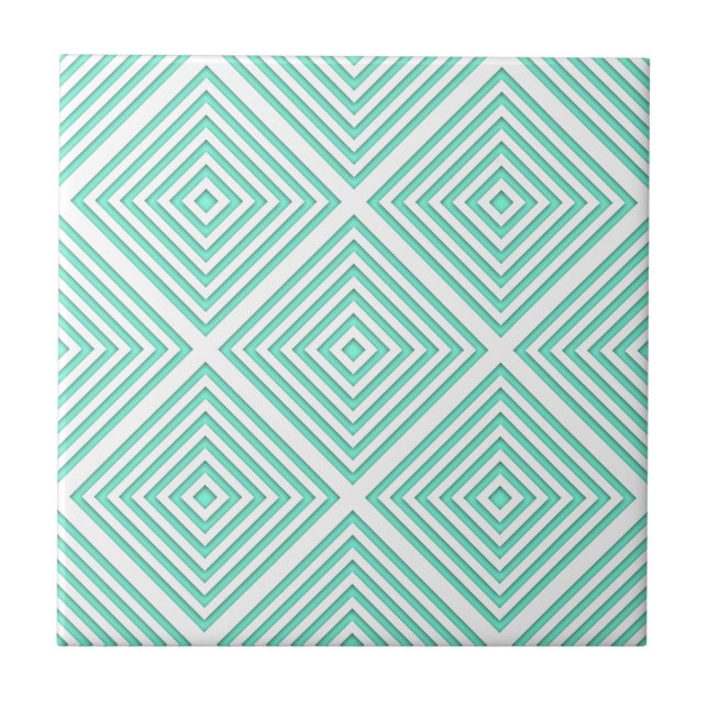 Choose Your Own Colour | Geometric Squares Tile (Front)