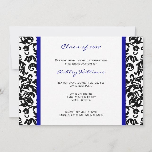Choose Your Own Colour Graduation Invitations (Front)