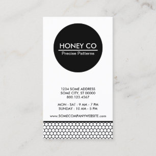 choose your own colour honeycomb hexa company business card