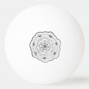 Choose Your Own Colour Lacy Crochet Look Flower Ping Pong Ball