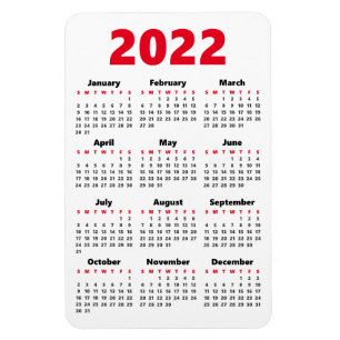 Choose your own colours   2022 Calendar Magnet