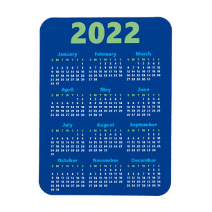 Choose your own colours 2022 Calendar Magnet