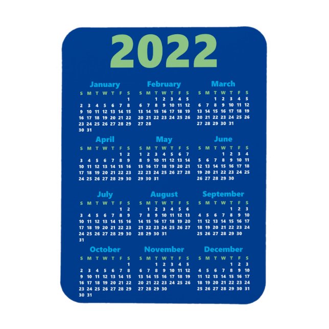 Choose your own colours | 2022 Calendar Magnet (Vertical)