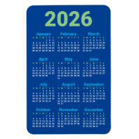 Choose your own colours | 2026 Calendar Magnet
