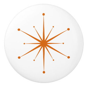 Choose Your Own Colours Retro Atomic Starburst Ceramic Knob