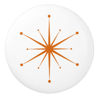 Choose Your Own Colours Retro Atomic Starburst Ceramic Knob