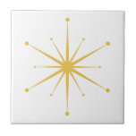 Choose Your Own Colours Retro Atomic Starburst Tile<br><div class="desc">Fun and colourful star in a retro mid century modern style. Add a fun pop of colour! Easily make yourself a set in your favourite colour combination! (Click Edit Design. Select the star, choose a colour. Select Background, choose a colour. That's it!) Match your own decor!</div>