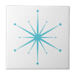 Choose Your Own Colours Retro Atomic Starburst Tile<br><div class="desc">Fun and colourful star in a retro mid century modern style. Add a fun pop of colour!  Easily make yourself a set in your favourite colour combination!  (Click Edit Design.  Select the star,  choose a colour.  Select Background,  choose a colour.  That's it!)  Match your own decor!</div>