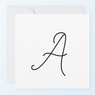 Choose Your Own Letter Font Style: Alexandria Card