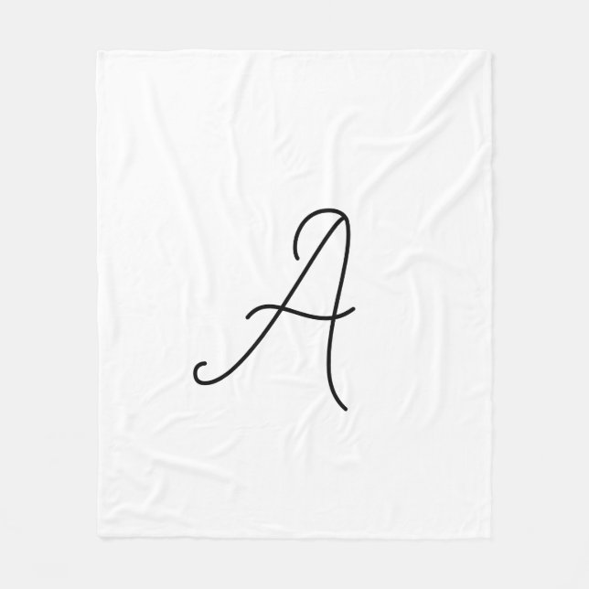 Choose Your Own Letter | Font Style: Alexandria  Fleece Blanket (Front)