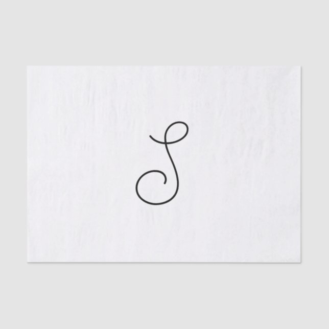 Choose Your Own Letter | Font Style: Alexandria  Tissue Paper (Front)