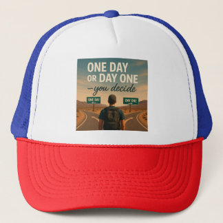 Choose Your Path – One Day or Day One Trucker Hat