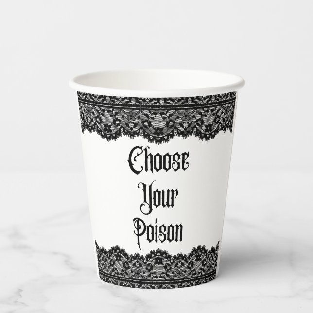 Choose Your Poison Paper Cups (Back)