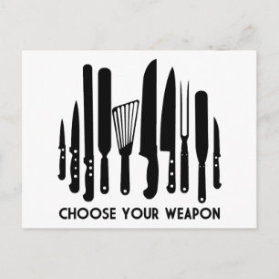 Choose Your Weapon Postcard