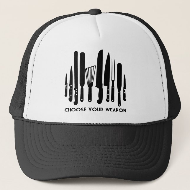 Choose Your Weapon Trucker Hat (Front)