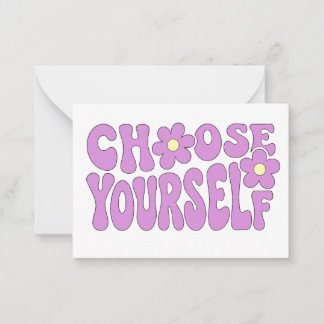 Choose yourself  card