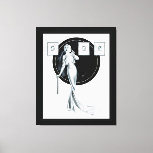 Choosing Her Man by George Petty Canvas Print