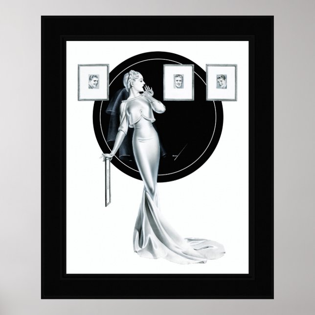 Choosing Her Man by George Petty Poster (Front)