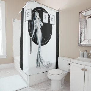 Choosing Her Man by George Petty Shower Curtain