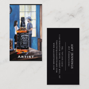 Choosing Texas Painting by Alfred Fox Business Card