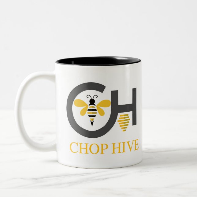 CHOP Hive Swag Two-Tone Coffee Mug (Left)