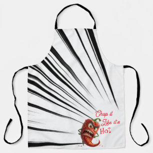 “Chop It Like It’s Hot” All-Over Print Apron