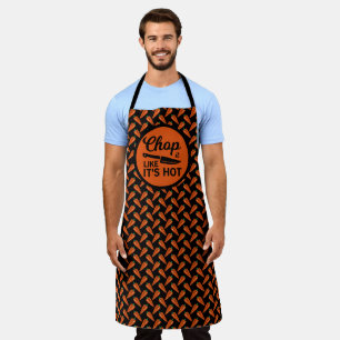 Chop It Like Its Hot Knife Chef Red Chilli Pepper Apron