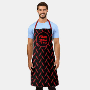 Chop It Like Its Hot Red Chilli Pepper Funny Chef' Apron