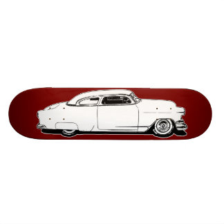 Chop Top Chevy Black, White, Red Graphic Deck Skateboard