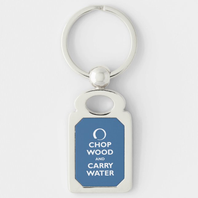 Chop Wood Key Ring (Front)