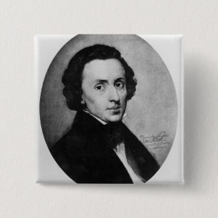 Chopin, 1858 15 cm square badge