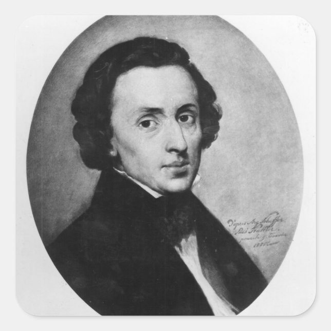 Chopin, 1858 square sticker (Front)
