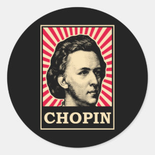Chopin Classic Round Sticker