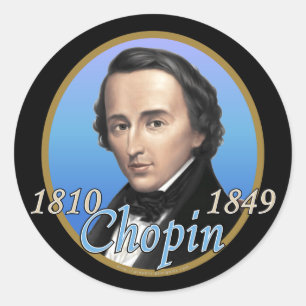 Chopin Classic Round Sticker