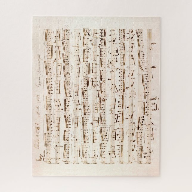 Chopin Classical Music Score Puzzle (Vertical)