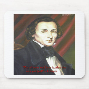 Chopin How To Play Quote Gifts Cards & Tees Mouse Mat