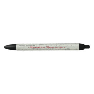 Chopin Polonaise for Piano Customisable Name Black Ink Pen