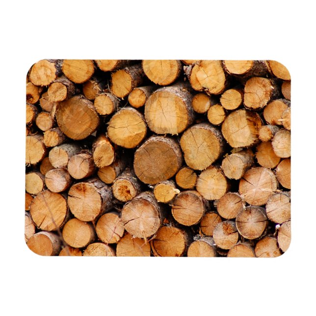 Chopped firewood magnet (Horizontal)