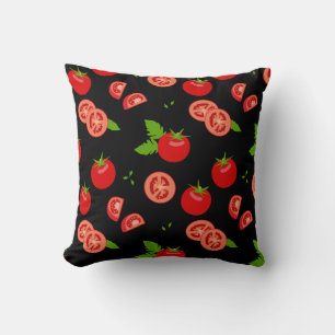 Chopped Tomatoes Fun Tomato Pattern Cushion