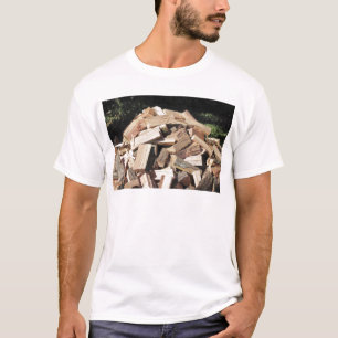 Chopped Wood Pile Outside T-Shirt