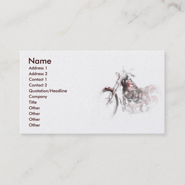 Chopper Business Card (Front)